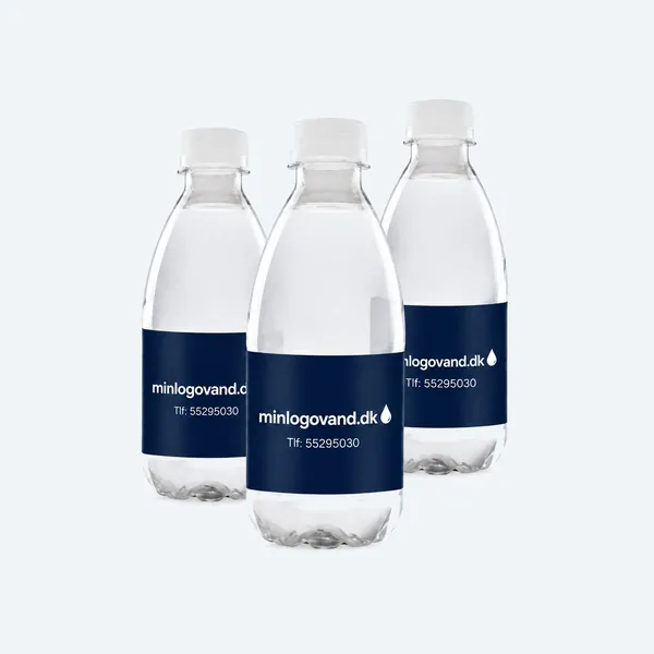 Mineralvand 0,33L med logo — DBC plastflaske