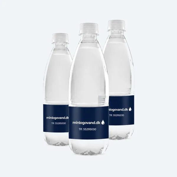 Mineralvand 0,5L med logo — DBC plastflaske